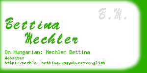 bettina mechler business card